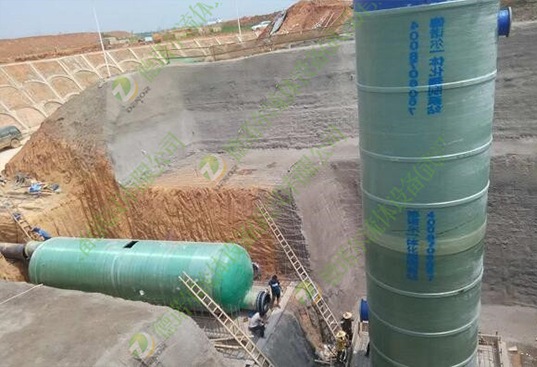 天河機場玻璃鋼一體化預制泵站