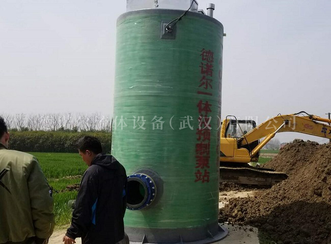 鐘祥文集鎮(zhèn)一體化預制泵站項目