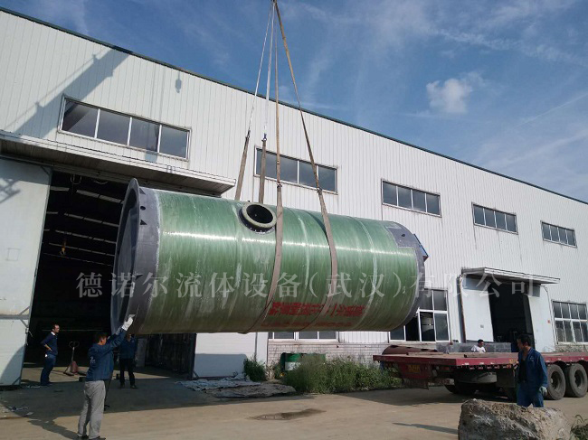 江陵縣熊河鎮(zhèn)玻璃鋼一體化預制泵站項目